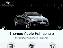 Tablet Screenshot of fahrschule-thomas-abele.de